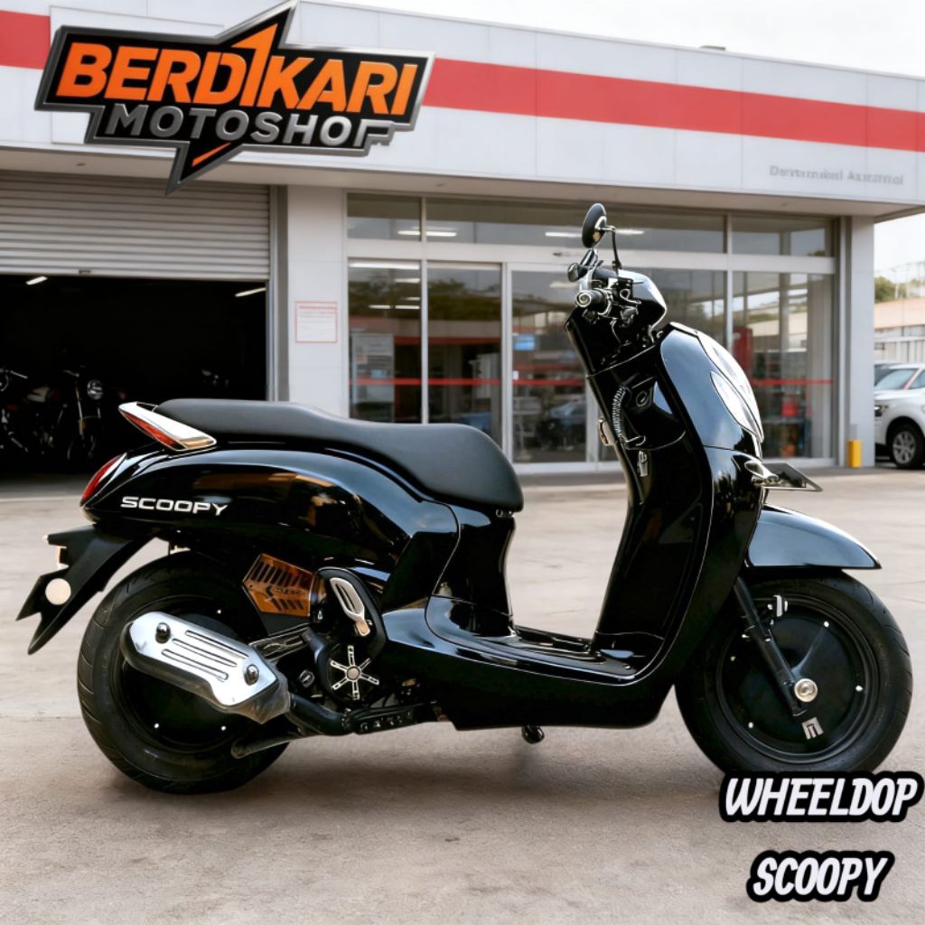 Tutup Velg Motor Honda Scoopy, Wheeldop Scooopy Donat, Aksesoris Variasi Scoopy ring 12