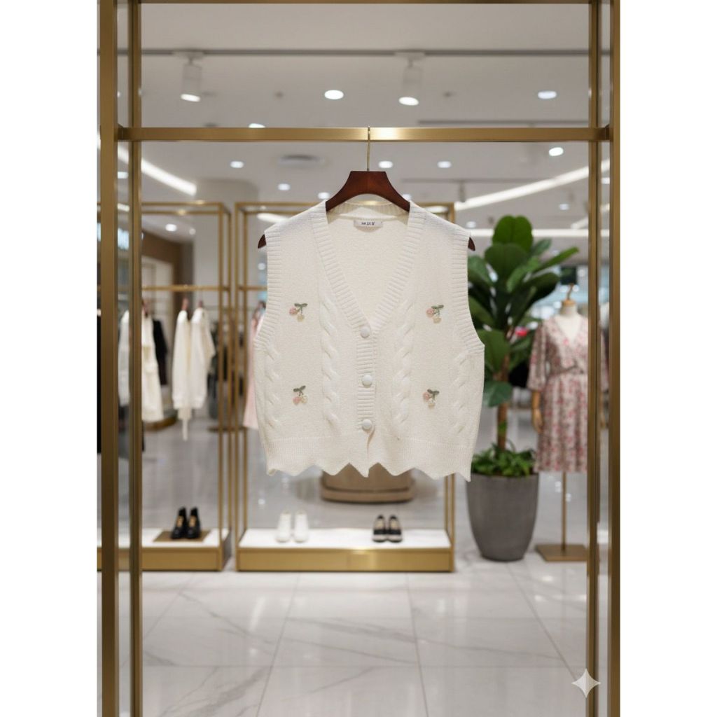 VEST RAJUT TEBAL WANITA KOREAN STYLE