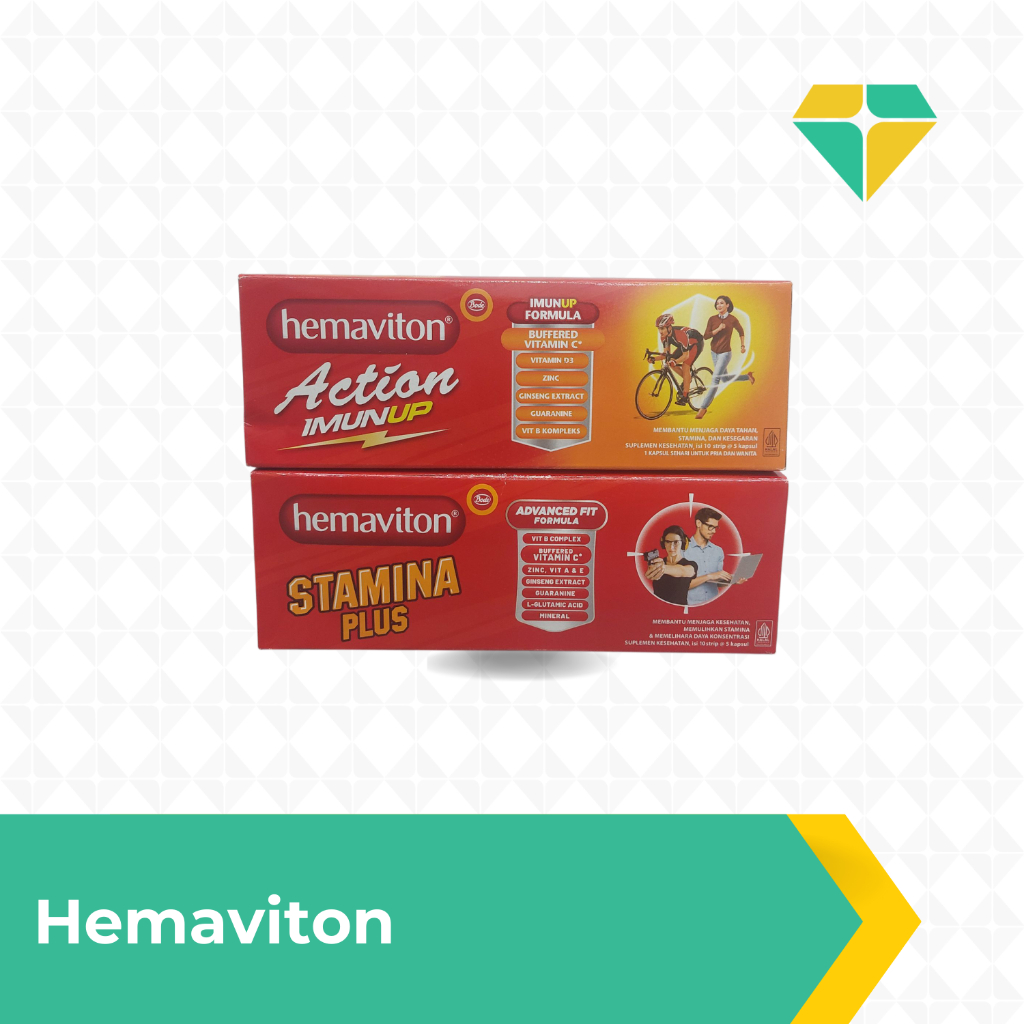 Multivitamin Hemaviton | Hemaviton Action | Hemaviton Stamina Plus - Multivitamin Kesehatan untuk Pr