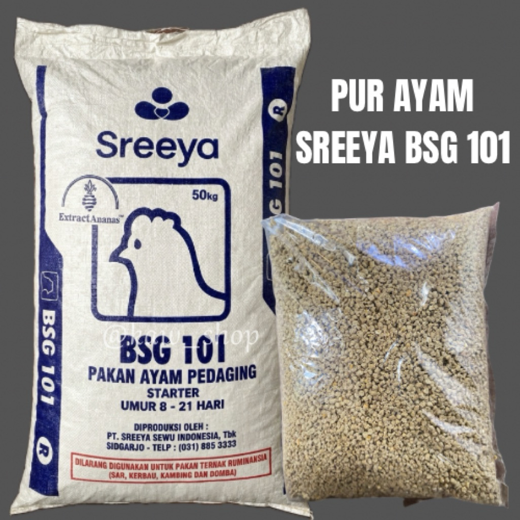 PUR Ayam Sreeya BSG 101 R Freshpack Termurah 1KG