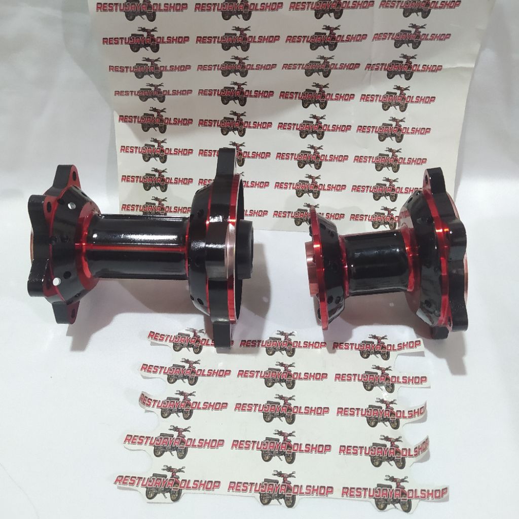 TROMOL KLX 150 SET DEPAN BELAKANG TROMOL DEPAN BELAKANG KLX 150 SET RED BLACK