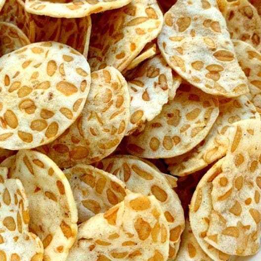 1 KG KERIPIK TEMPE SAGU GURIH RENYAH | KRIPIK TEMPE SAGU CRISPY | KERIPIK TEMPE BULAT