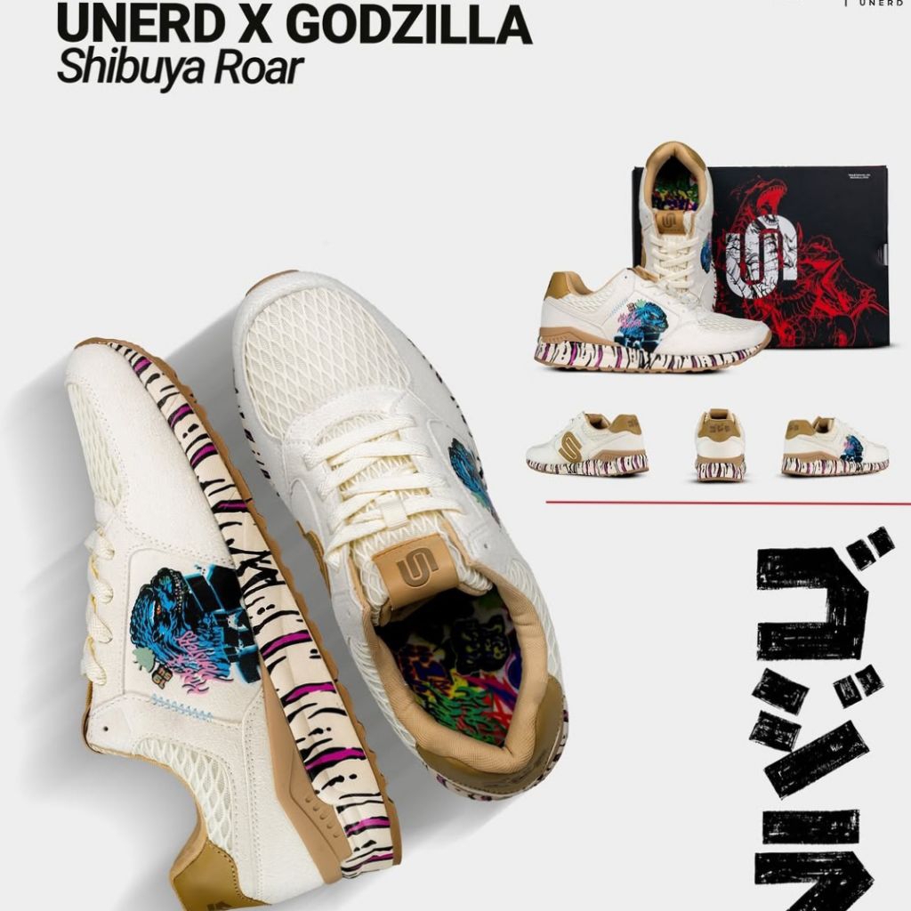 SEPATU CASUAL ORIGINAL PRIA WANITA UNERD X GODZILA