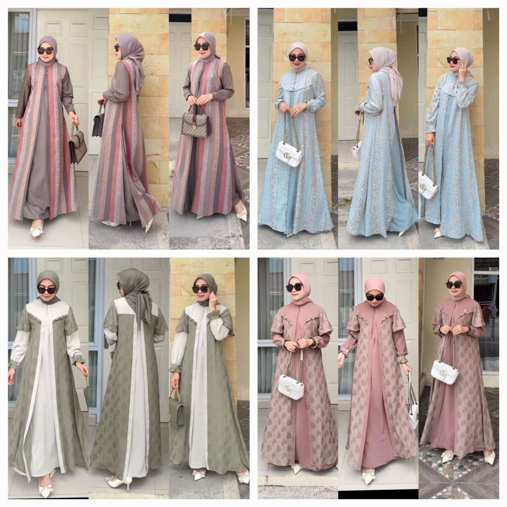 GAMIS DIMARA ORIGINAL DRESS TRISET WANITA
