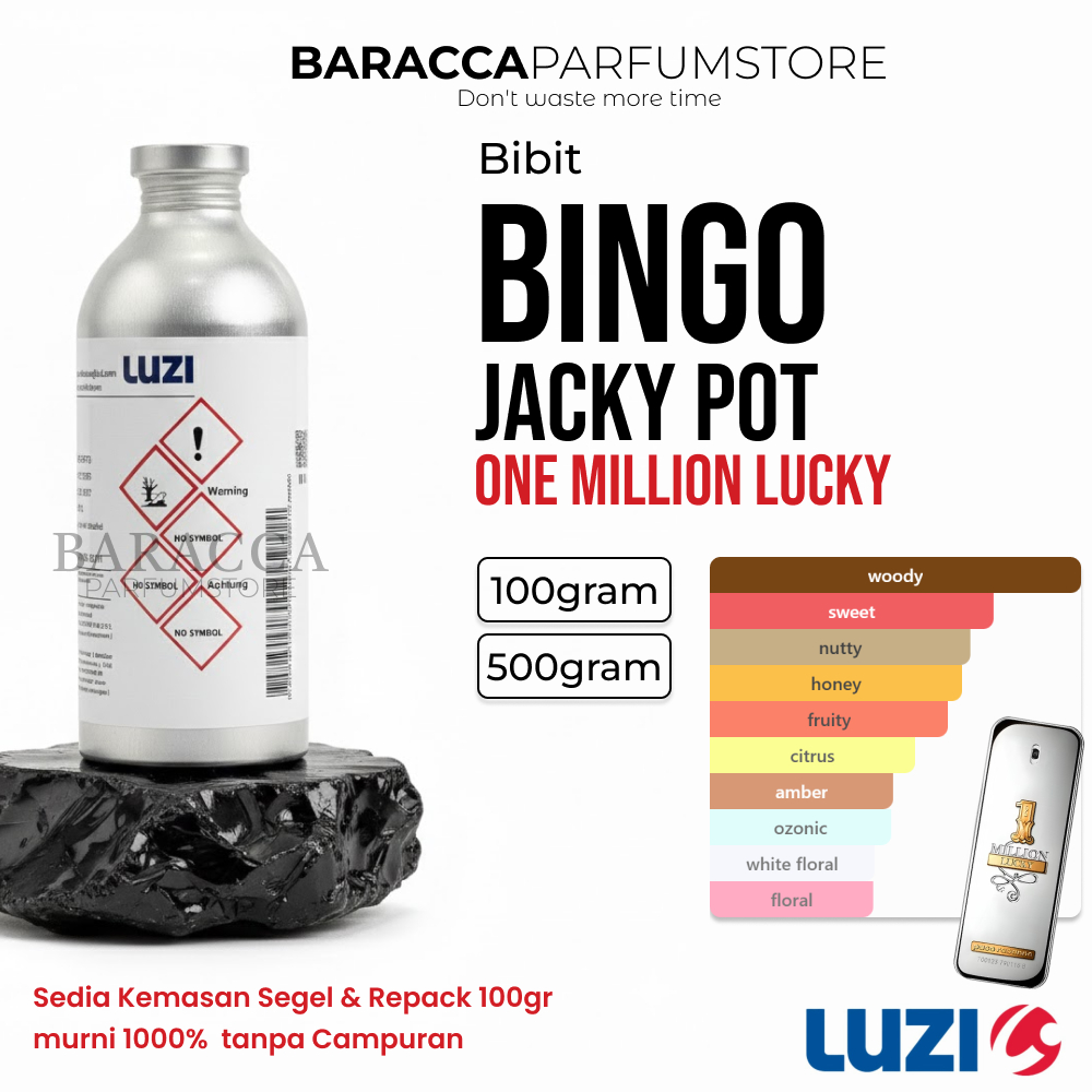 LUZI BINGO JACKY POT - BIBIT PARFUM ONE MILLION LUCKY - SEGEL & REPACK
