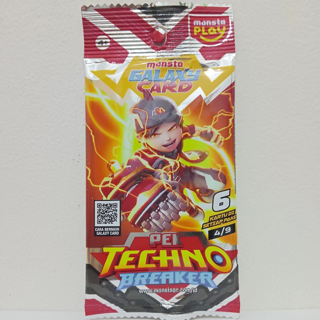 Kartu Boboiboy Monsta Galaxy Card Pek Techno Breaker 4/9 Boboiboy Gentar