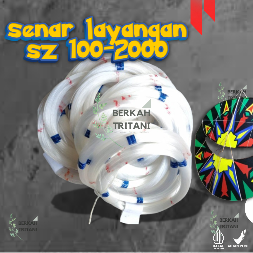 SENAR LAYANGAN IKAN KAKAP UKURAN 100- 2000 BANDLE