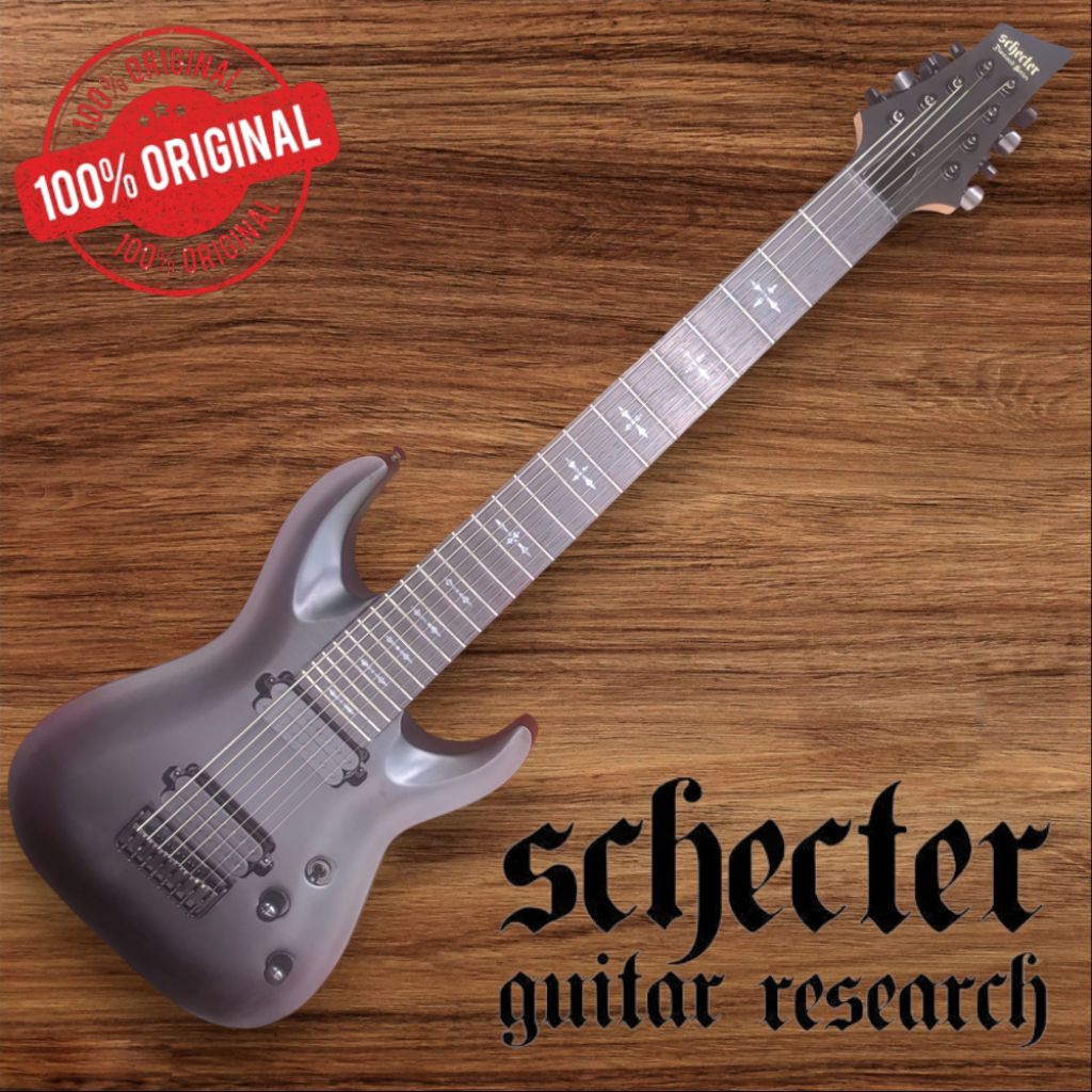 gitar elektrik schecter demon 8 string