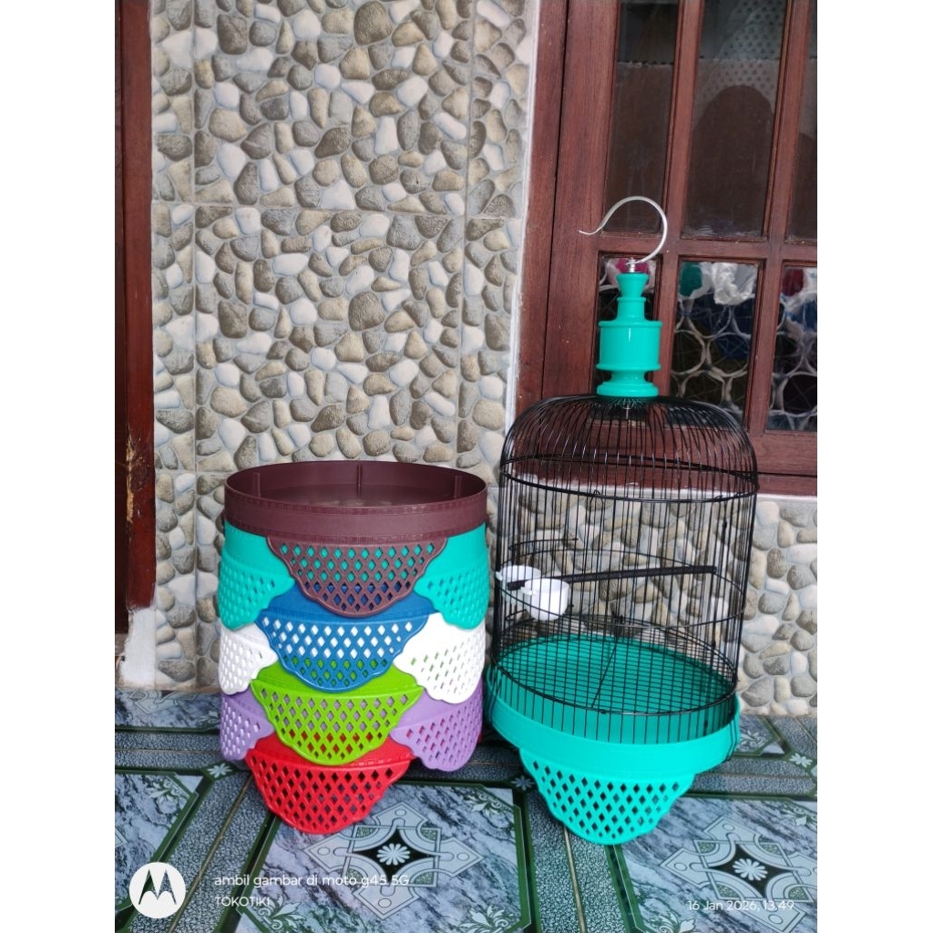 sangkar Lovebird pendek besi tebal