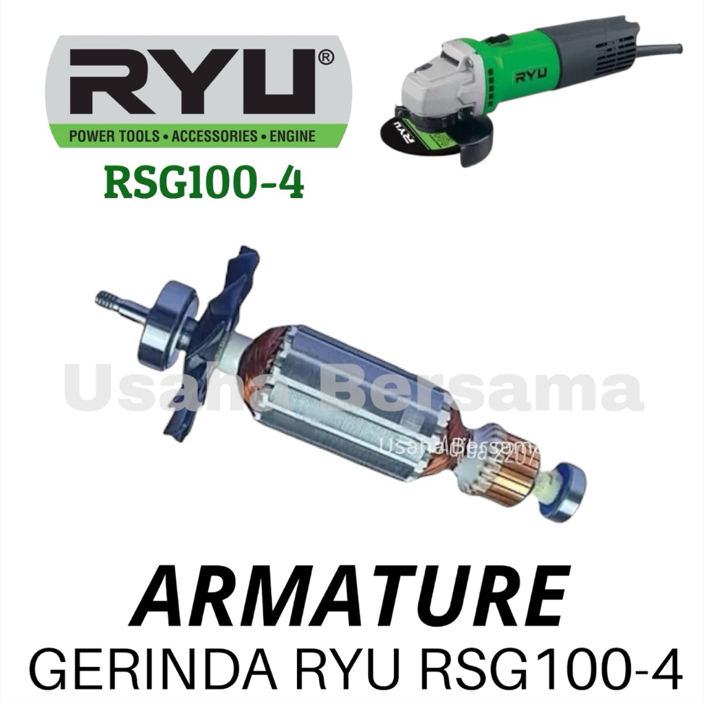ARMATURE GERINDA RYU RSG 100-4 ANGKER GERINDA RSG100-4 ORIGINAL
