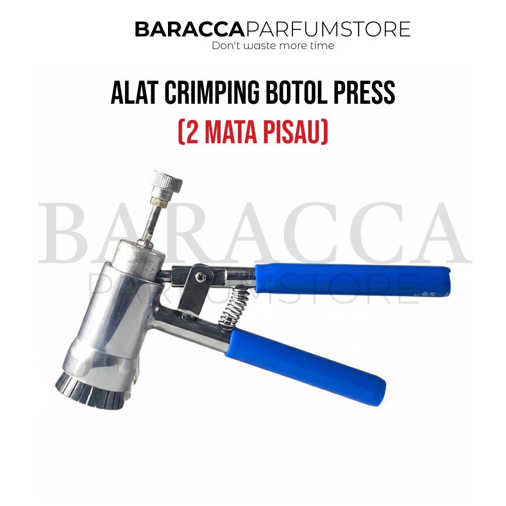 Alat Press Botol Parfum - Hand Clamp Botol Press 2 Mata Pisau