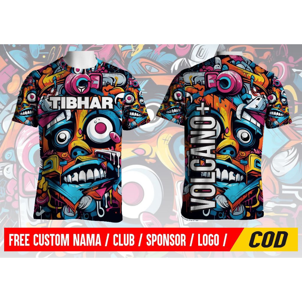 KAOS JERSEY PINGPONG TIBHAR VOLCANO
