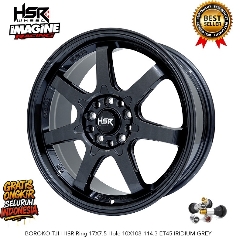 VELG R17 HSR BOROKO TJH COCOK UNTUK MOBIL PCD 5X108 5X114,3 DOUBLE PCD