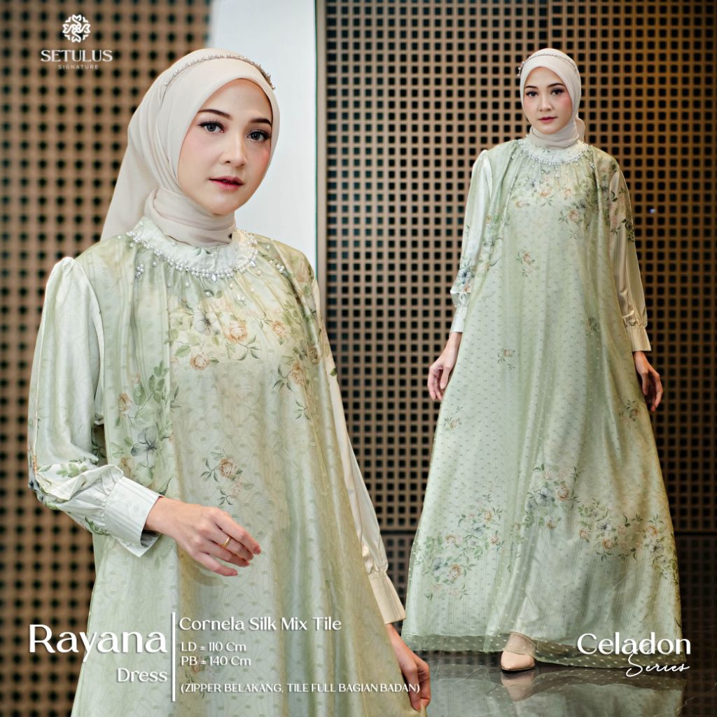 [NEW] GAMIS DRESS WANITA RAYANA/BY TULUS SIGNATUR // FASHION MUSLIM // ASHANA DRESS BY MI AMOR