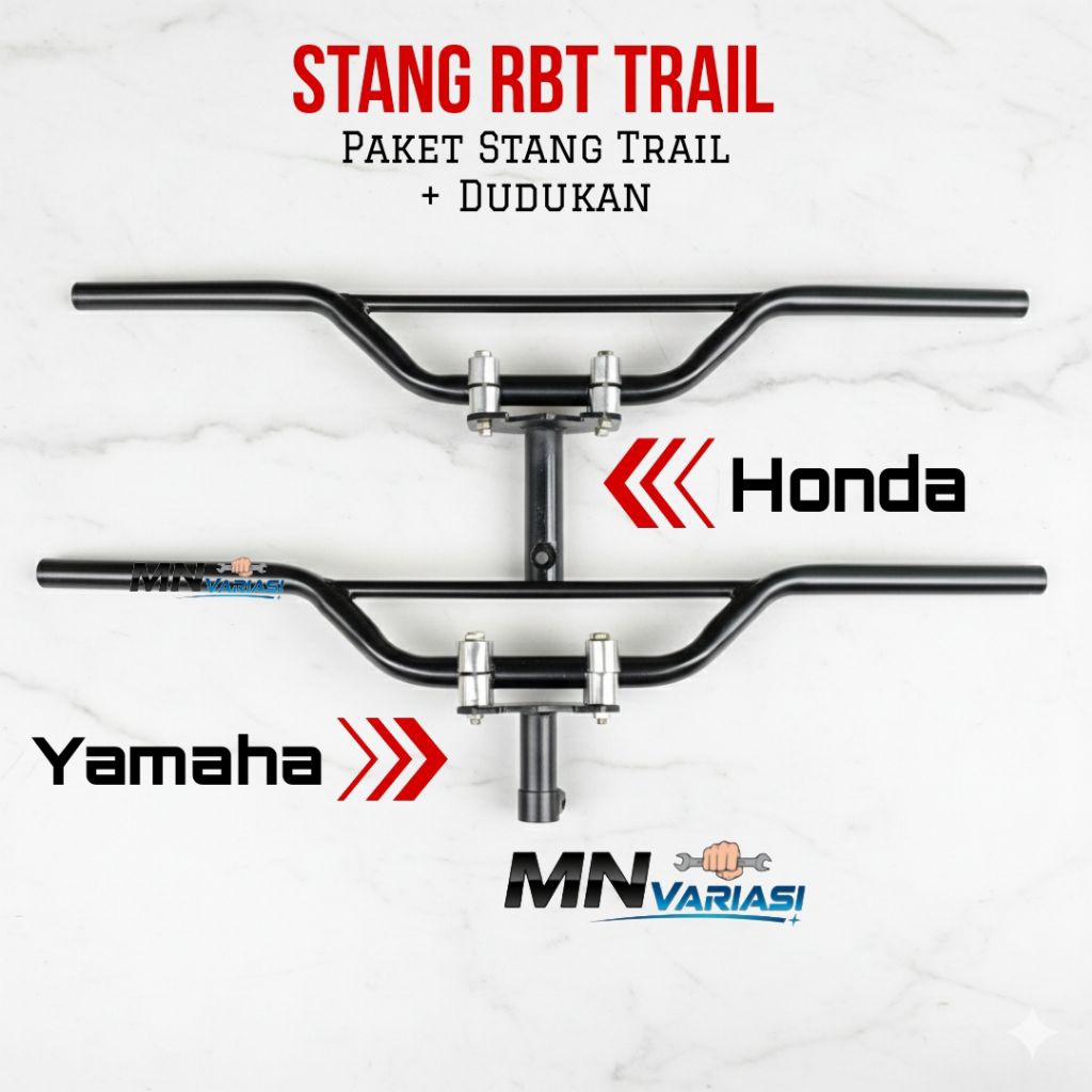 Paket Dudukan Stang RBT Stang Trail Trondol Matic Dan Bebek Universal