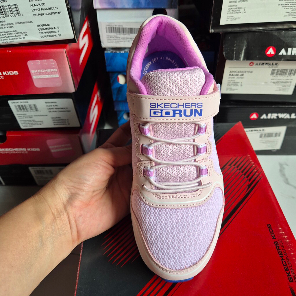 SKE Sepatu Anak GoRun Consistent Light Pink - Kids Shoes SKE Ori