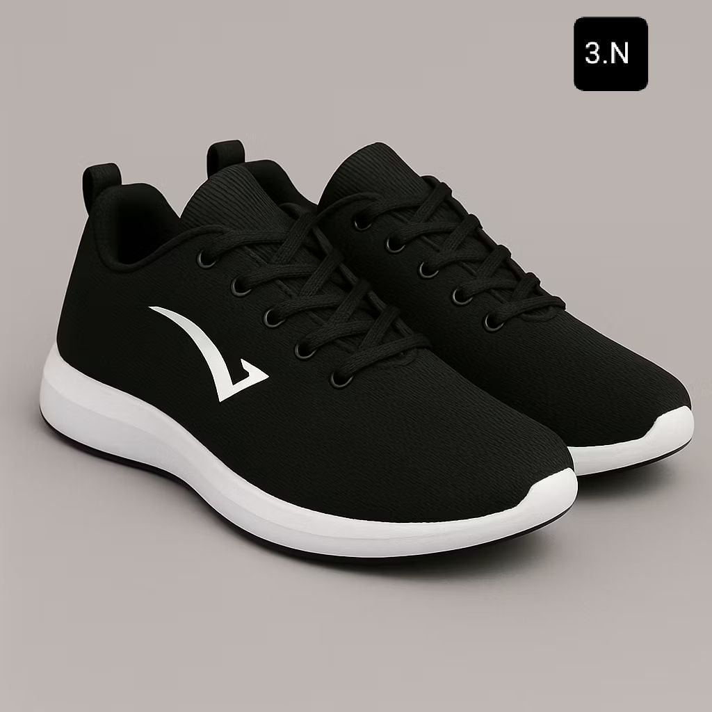 SEPATU SEKOLAH ANAK LAKI LAKI PEREMPUAN HITAM PUTIH POLOS TALI PEREKAT SD SMP SMA SEPATU PRIA WANITA