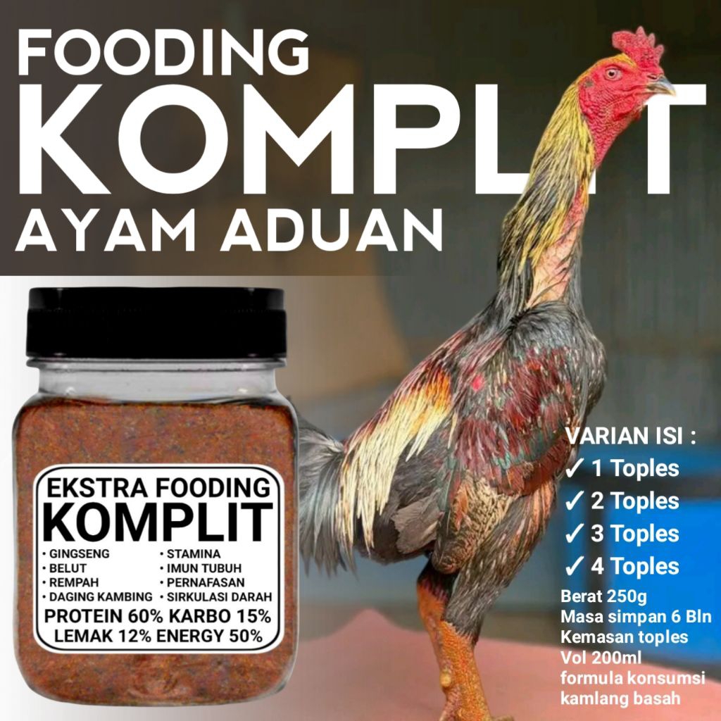 Ekstra fooding jamu komplit ayam aduan 250g