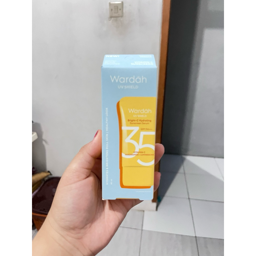 wardah sunscreen kuning + adm