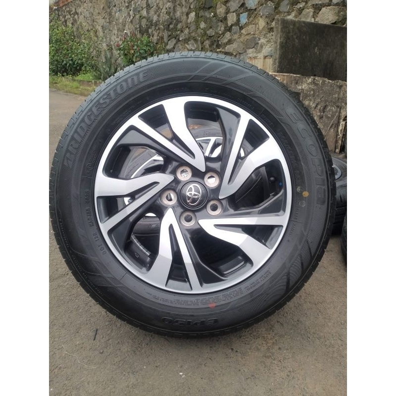 Velg Oem Toyota Innova Reborn Facelift R16 Pcd 5x114 lebar 6 inc Et30 + Ban Bridgestone 205/65 R16