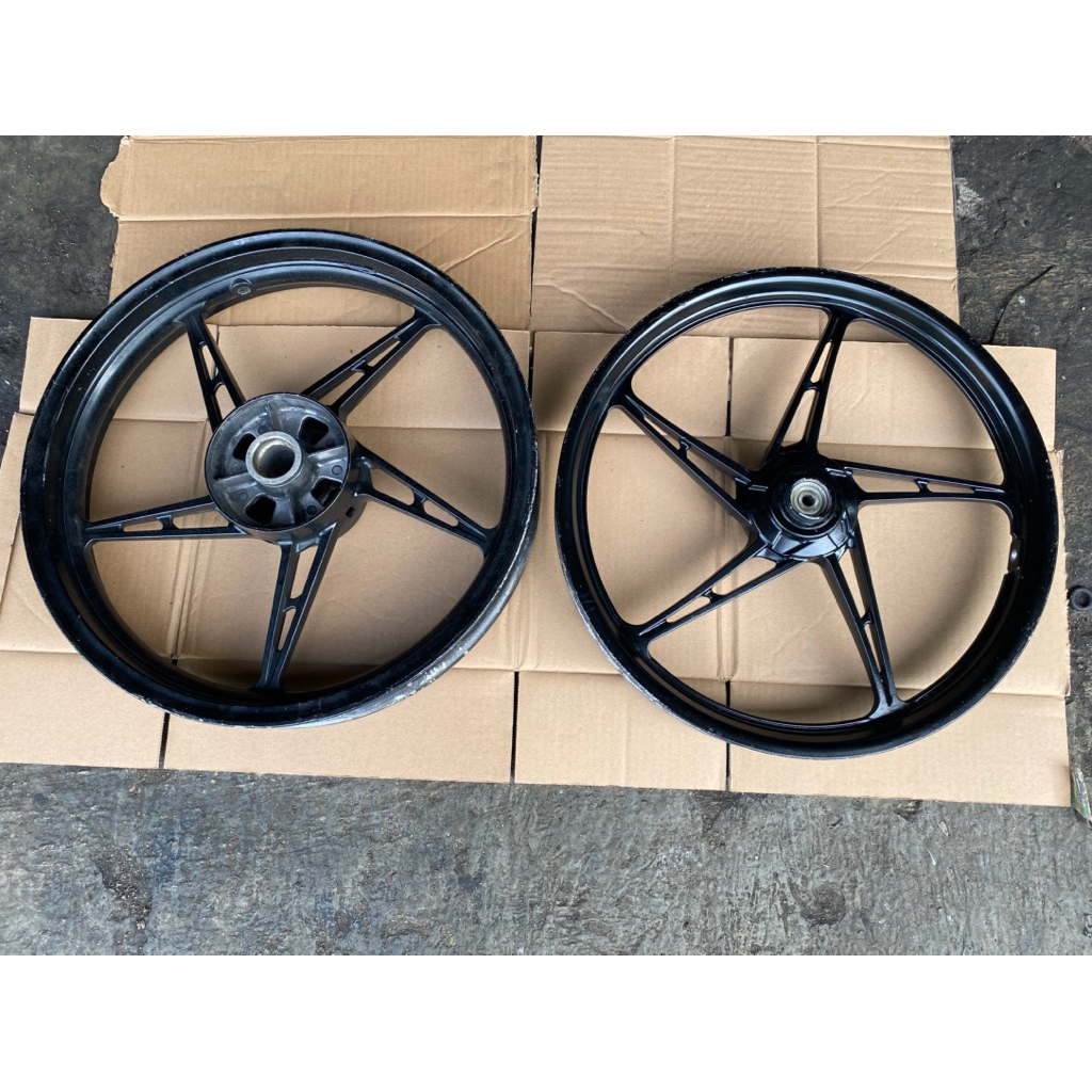 pelek velg depan belakang jupiter mx new 135 original copotan