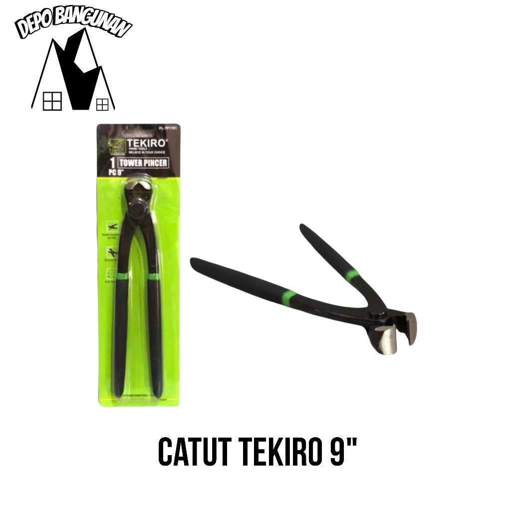Catut Gegep Tekiro 9" Original Kaka Tua Tang Tower Pincer Gegep Tekiro Original