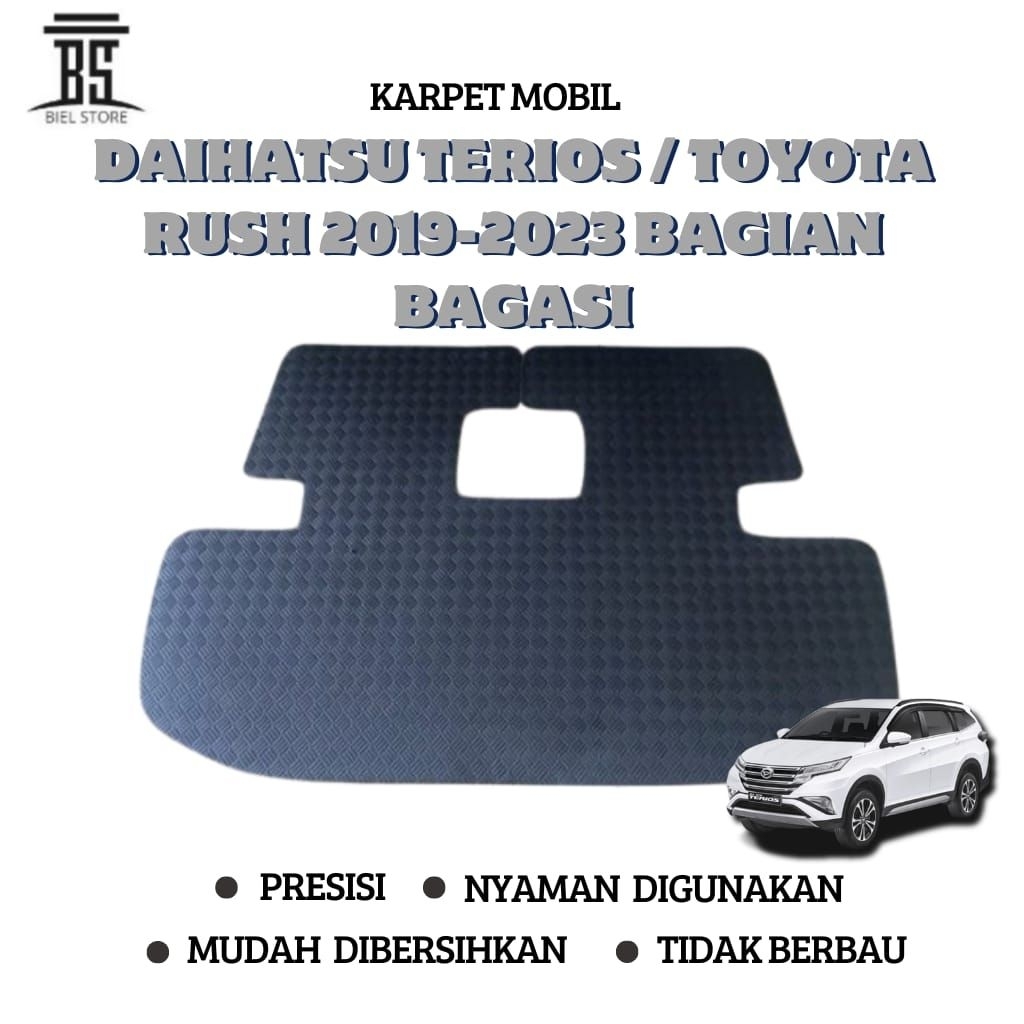 KARPET LANTAI MOBIL DAIHATSU TERIOS / TOYOTA RUSH 2019-2023 BAGIAN BAGASI