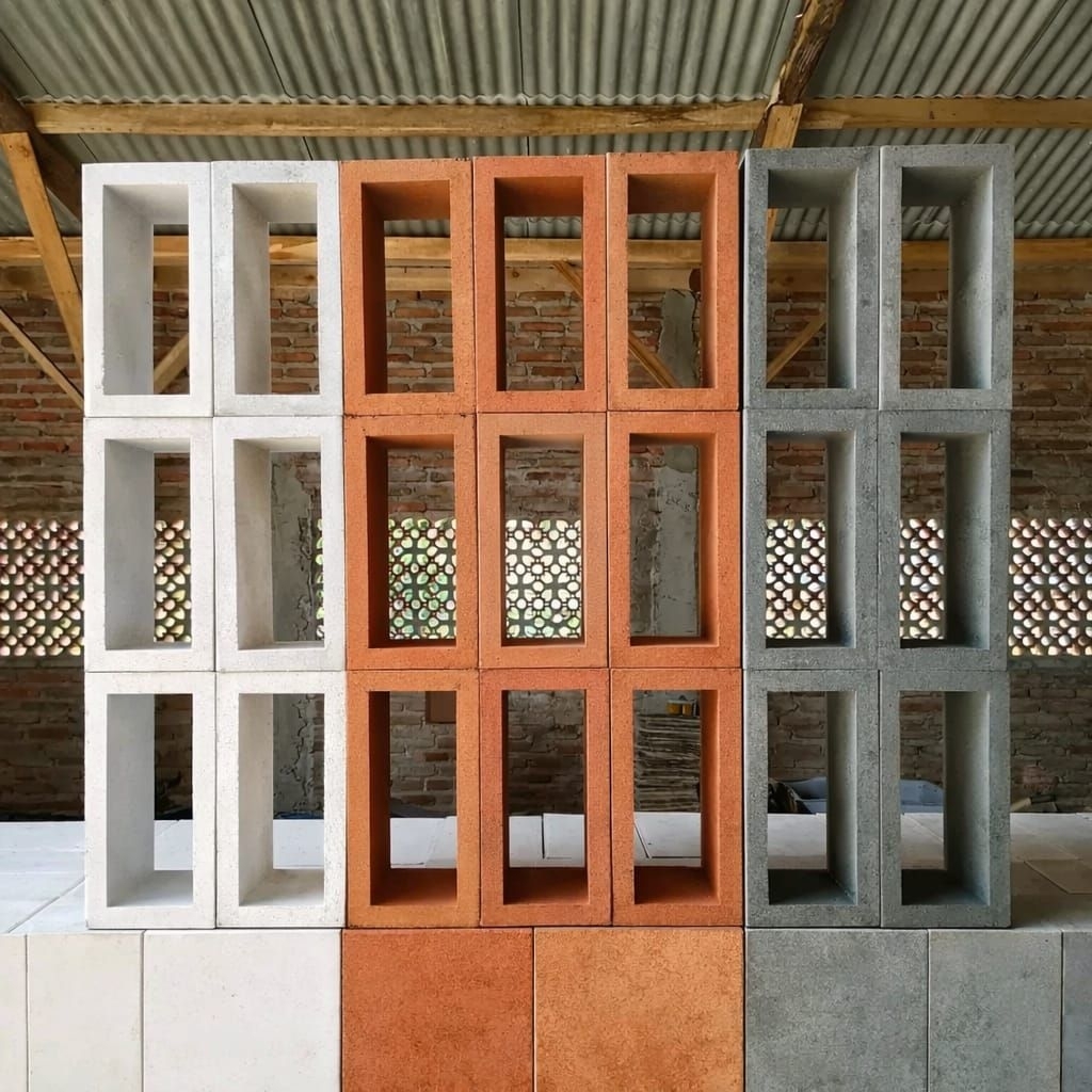 roster beton minimalis/roster beton kotak polos panjang/roster beton lubang angin/roster ventilasi