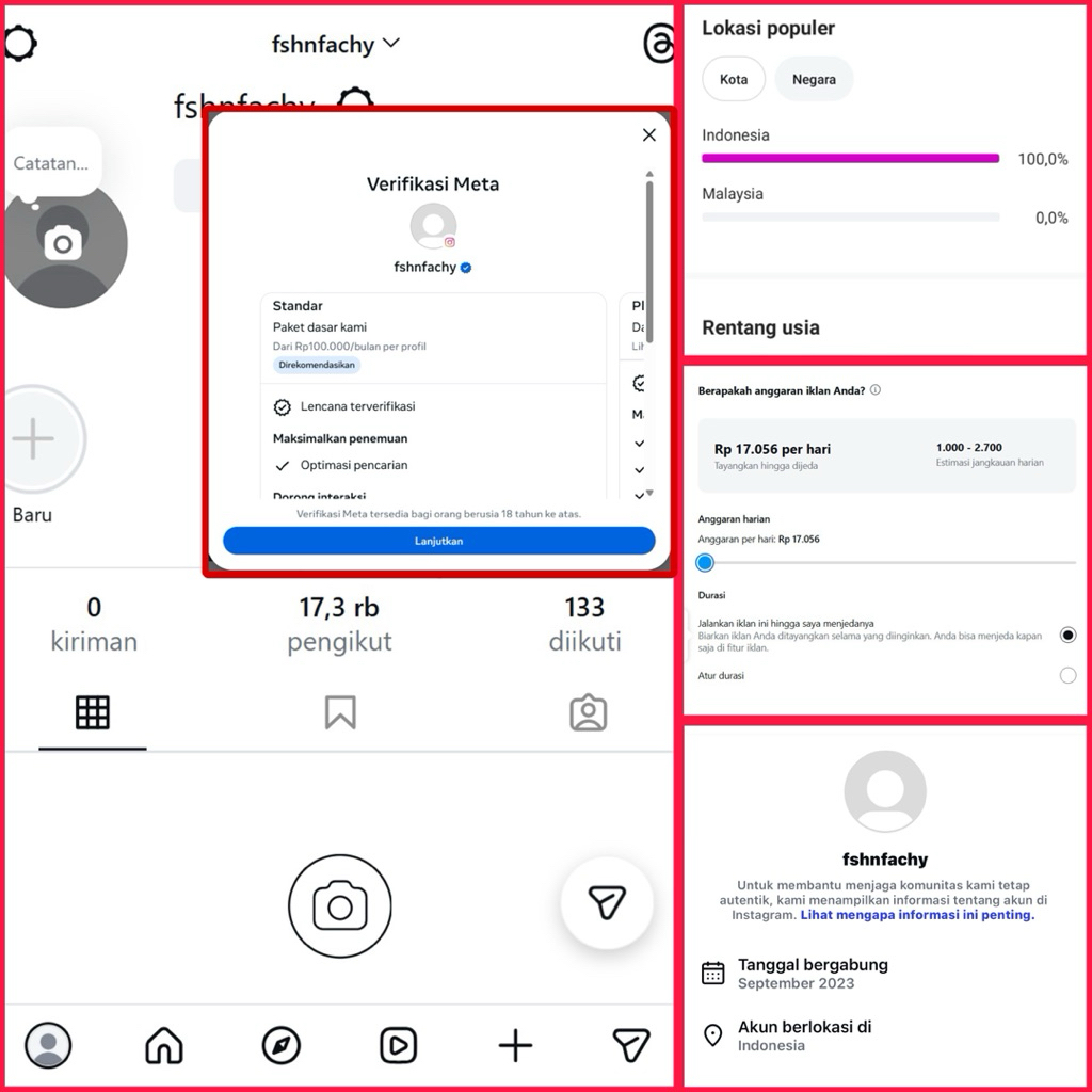 AKUN INSTGRAM MURAH SIAP VERIFIKASI