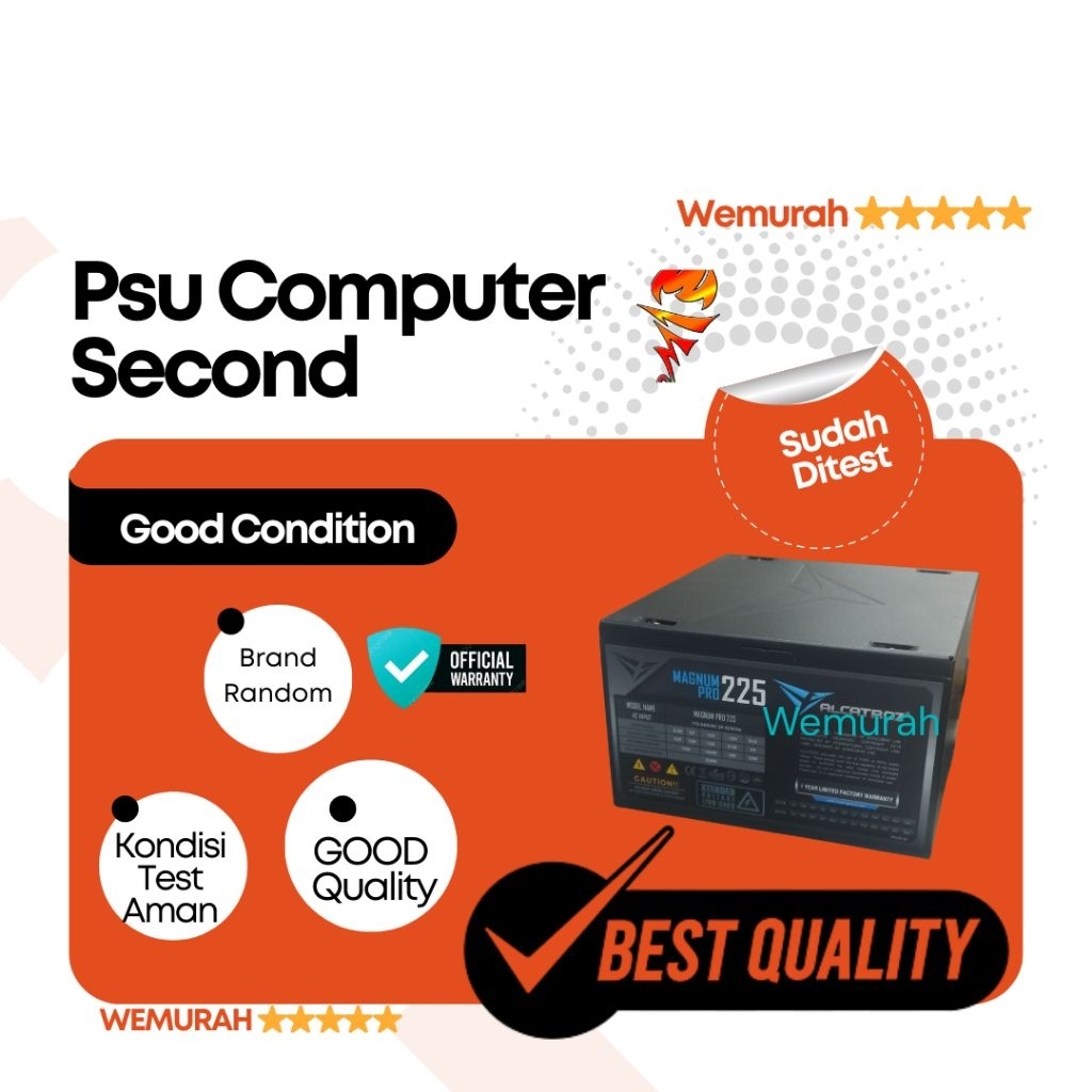 Powersupply Komputer Second - Psu Second Berkualitas