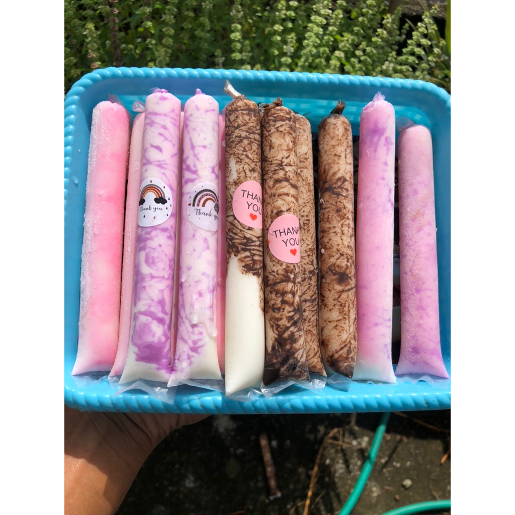 100 pcs plastik Es Mamboo/Es Lilin ukuran 3 x 20