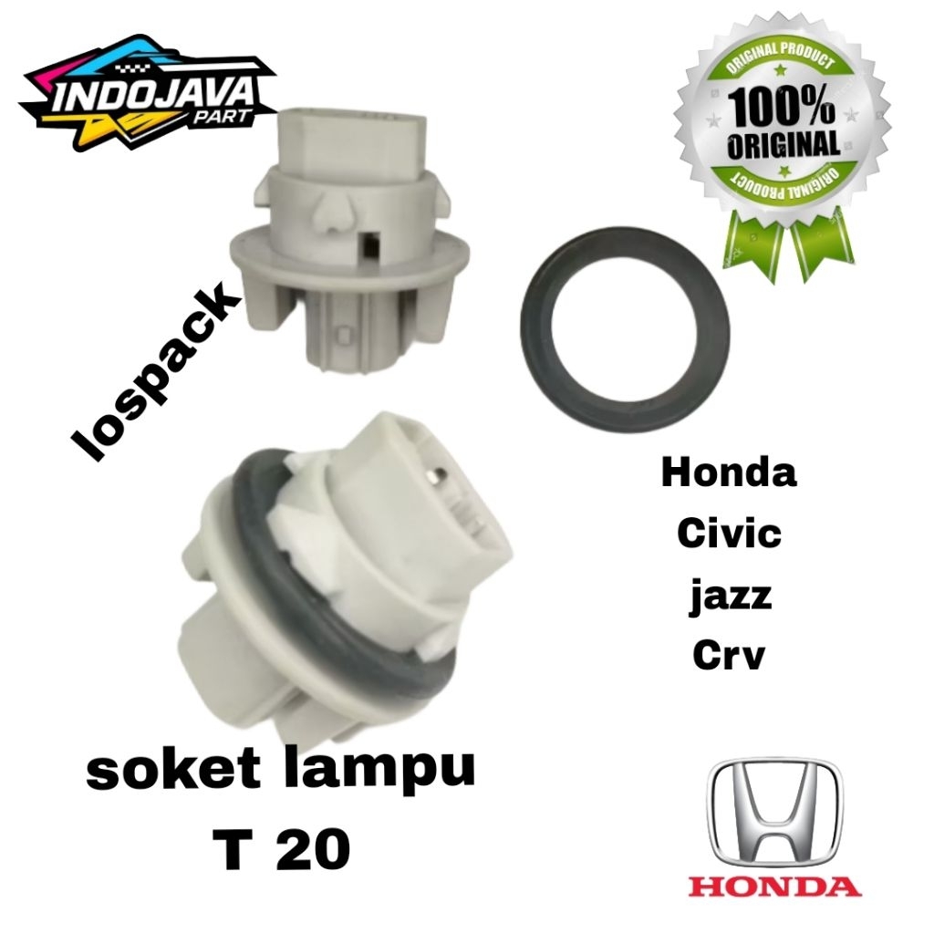 soket lampu sein T 20 mobil honda civic jazz stream crv original