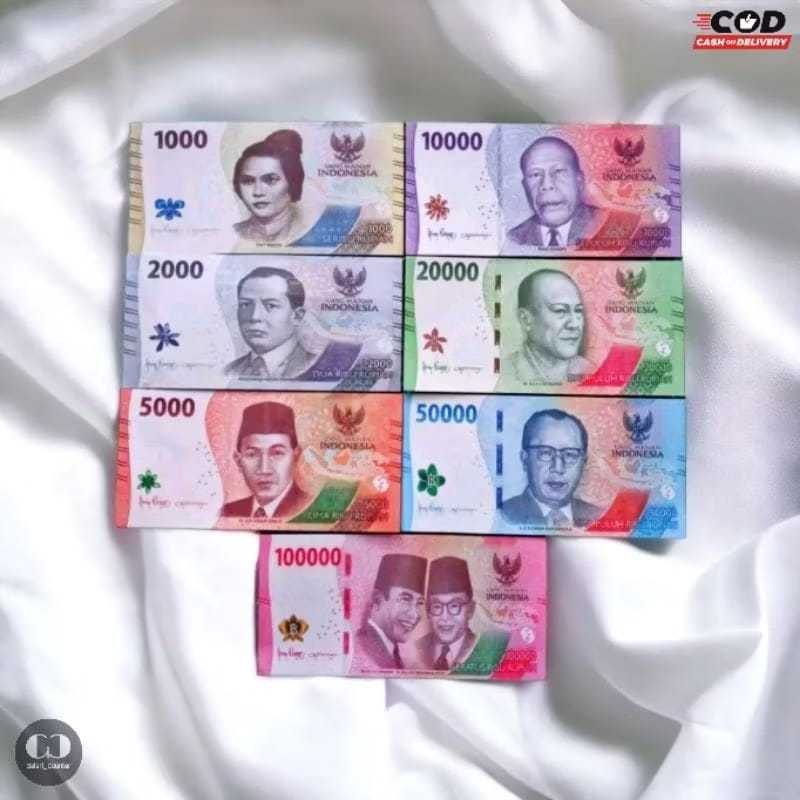 Uang mainan edisi model terbaru 2022uang mainan anak cetakan bagus gambar cerah MIRIP ASLI 100 lemba