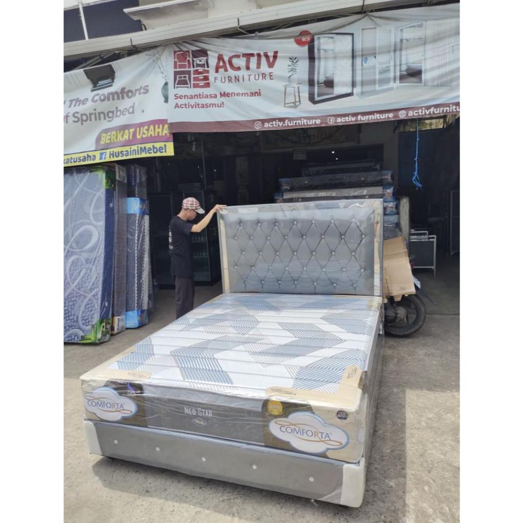 COMFORTA Kasur Springbed Neo Star 1set Dipan 160x200 180x200 Warna Bisa Request