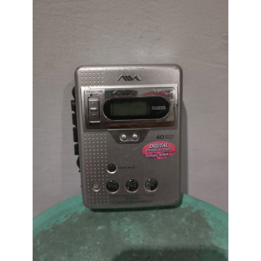 walkman kaset pita retro vintage aiwa 436 auto reverse