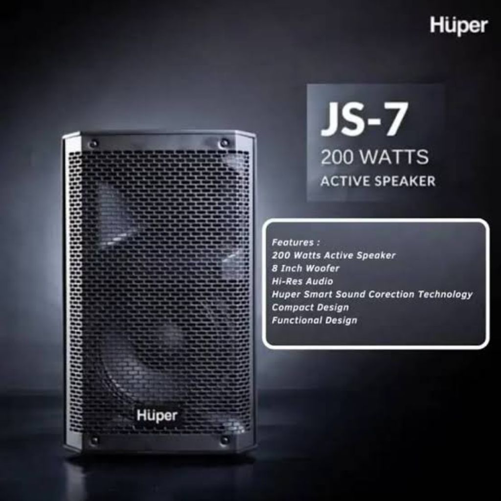 Speaker Aktif Huper J7 Original Speaker Huper JS7 200 watt Speaker Aktif 8 inch Huper JS-7
