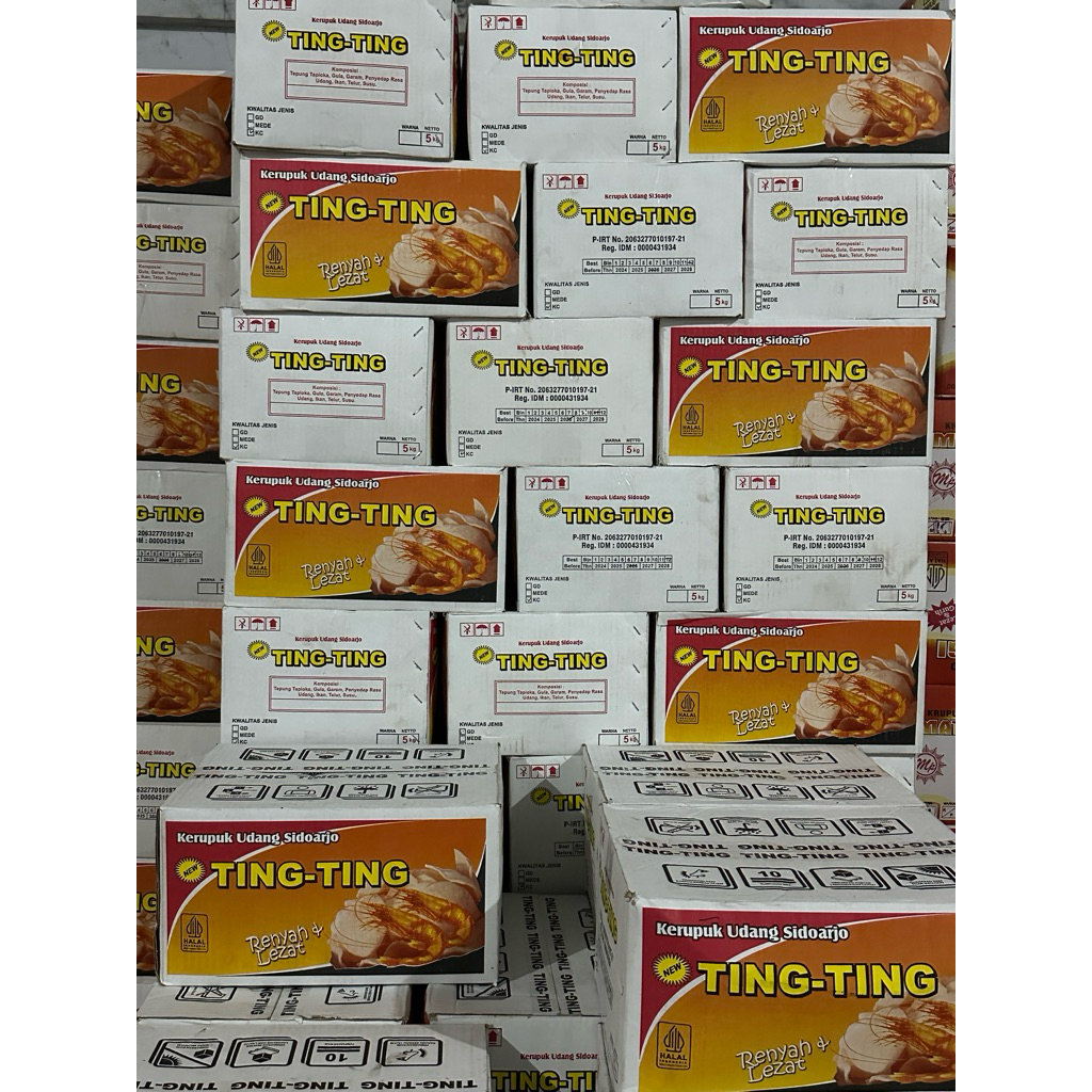 [Dus] Kerupuk Udang Ting Ting Sidoarjo 5kg