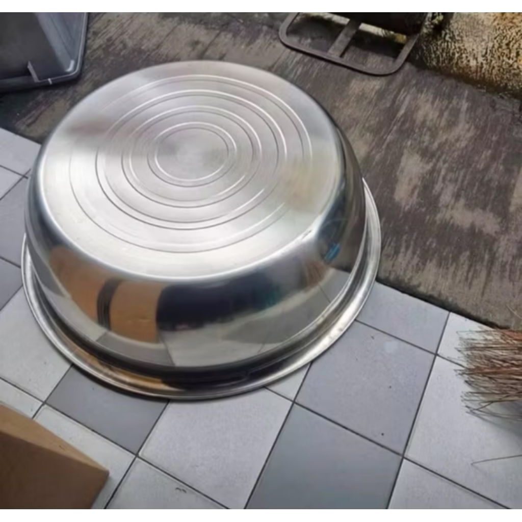 BASKOM STENLIS TEBAL 80CM BASKOM BERKUALITAS