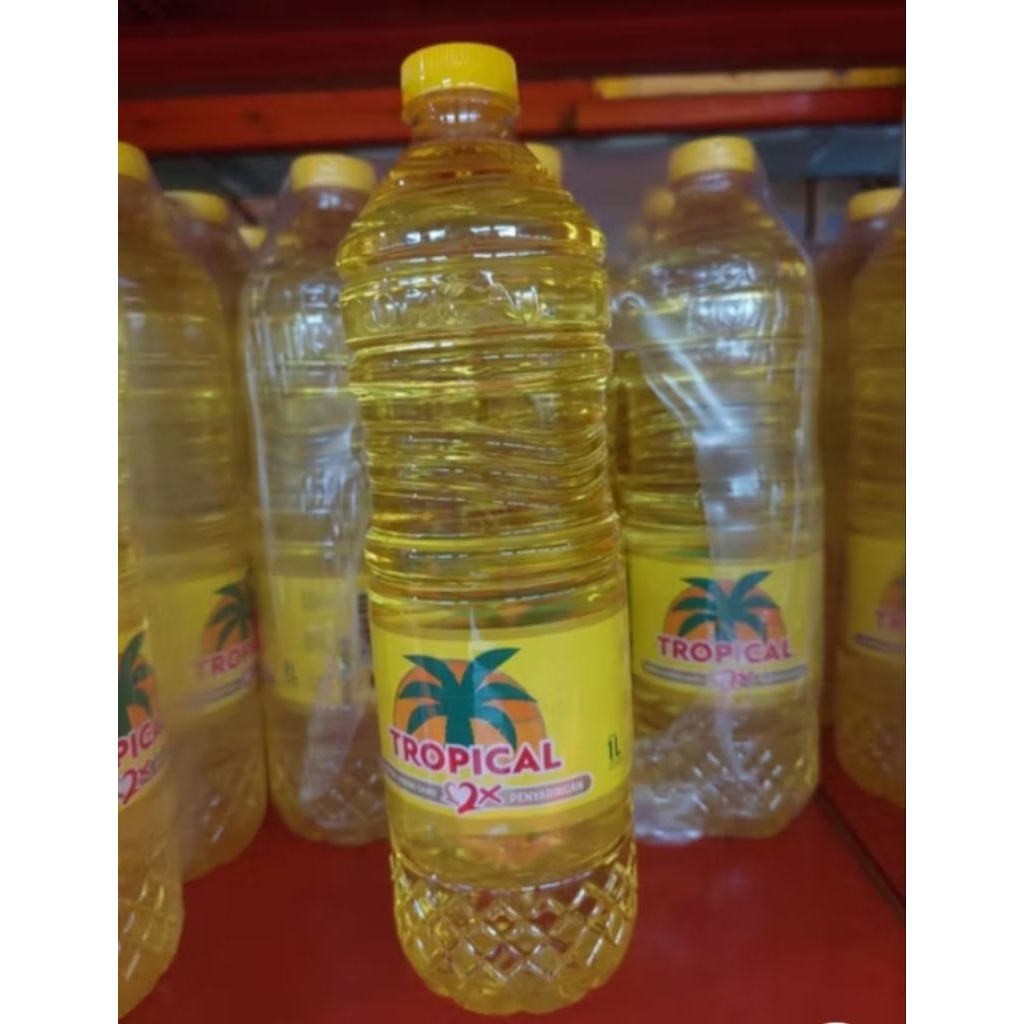 SIBRAYA Mart | Minyak Goreng Tropical Botol 1 Liter | Tropical Minyak Goreng Botol 1 Liter