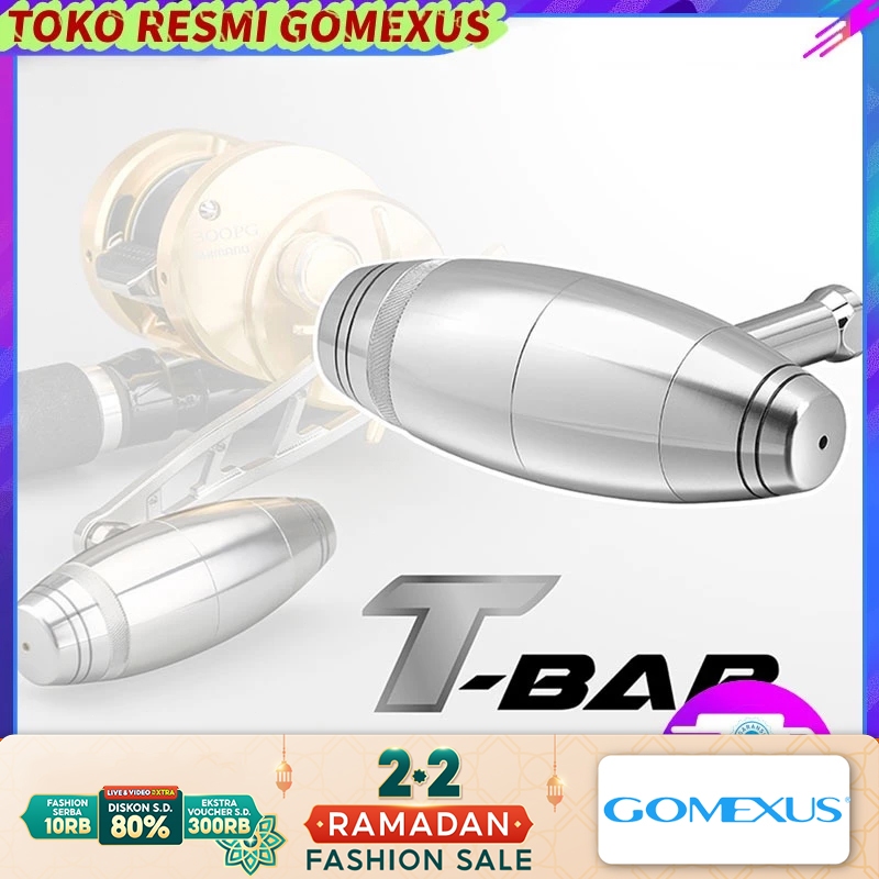 Gomexus Saltwater Type T-bar Handle Knob used for Shimano Daiwa  Saragosa SW Series Penn Clash Confl