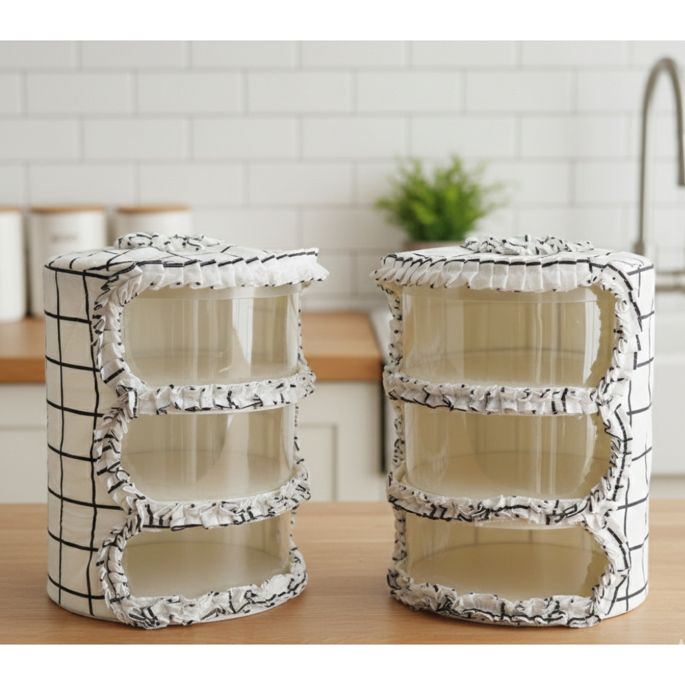 (SARUNG) Sarung Tudung Saji Rak 3 Susun Makanan, Food Cover Multilayer By Shafiyyah.sarban