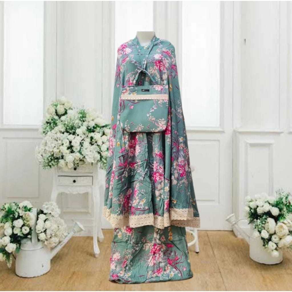 PROMO MUKENA DEWASA MOTIF BUNGA SAKURA // MUKENA JUMBO TERBARU