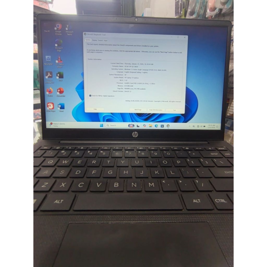 Laptop Hp 14-ep0x Intel Core i3-N305 Windows 11