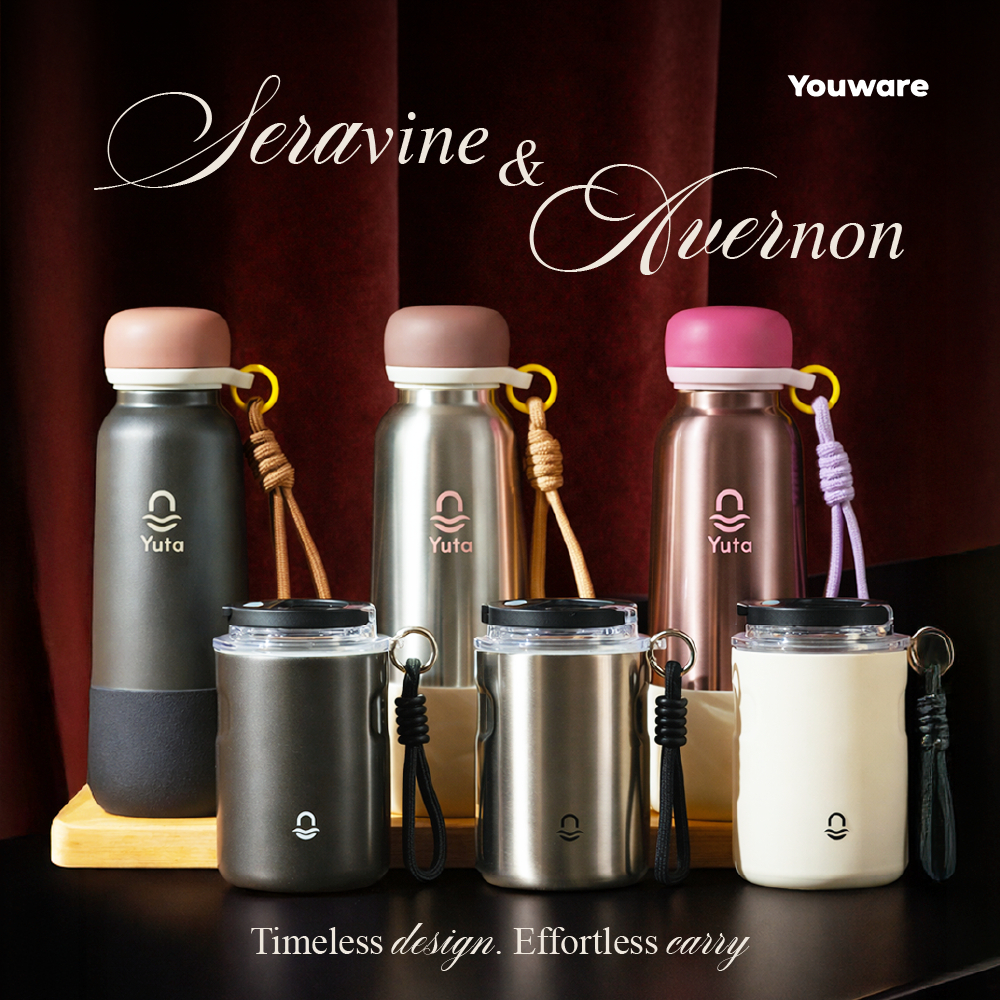 Youware - Seravine & Avernon Stainless SUS 316 Lifestyle Stainless Steel Cangkir Mug Kopi 350ml Wate