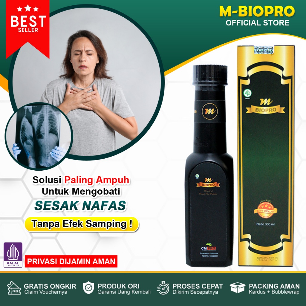 MBIOPRO Herbal Asma, Sesak Nafas, Sesak Napas, Batuk Sesak, Herbal Asma, Penyakit Asma, Infeksi Salu