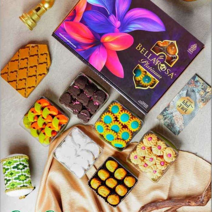 KUE KERING BELLAROSA PLATINUM Paket Kue Lebaran ( Berat 1Kilo  ) / PAKET KUE KERING LEBARAN 2026