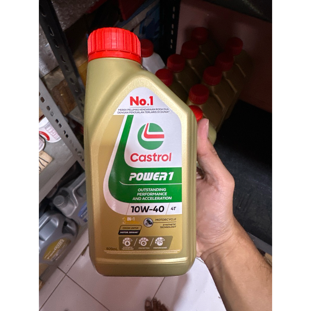 Castrol power 1 0,8L. Oli motor castrol power 1. Sae 10w-40