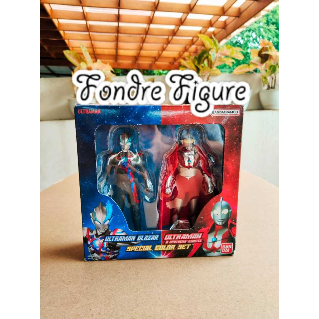 ORIGINAL ULTRAMAN BLAZAR ULTRA HERO SERIES ULTRAMAN BLAZAR & ULTRAMAN WITH BROTHER MANTLE SPECIAL CO