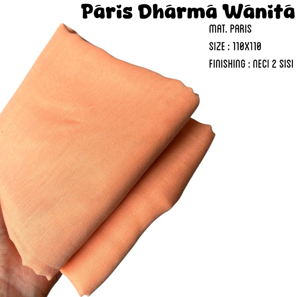Segiempat Paris Warna Dharma Wanita / Hijab Paris Dharma Wanita / Segiempat Paris Dharma Wanita / Ji
