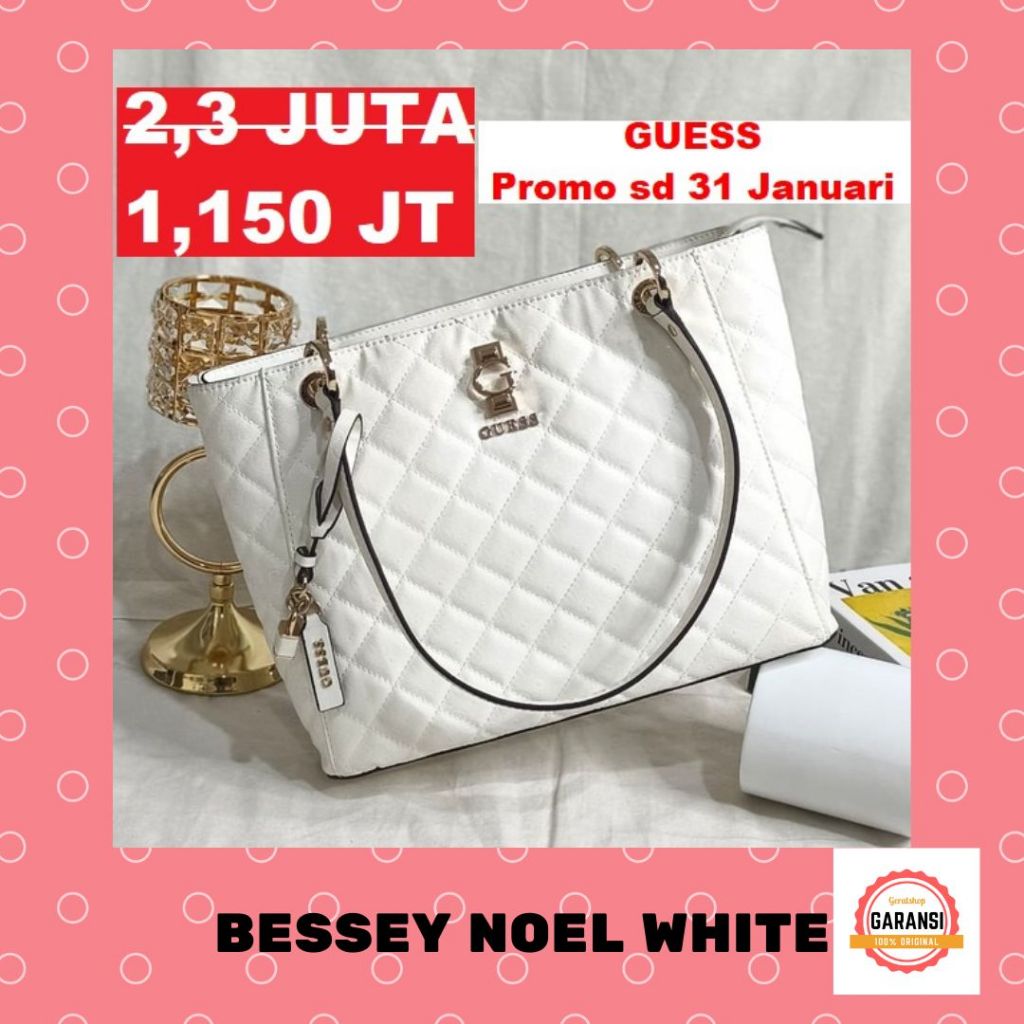 Tas Guess seri BESSEY NOEL tote bag 100% Original Store